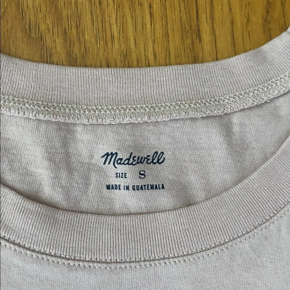 Madewell Light Pink Northside Vintage Short Sleeve Tee - Picture 3 of 10